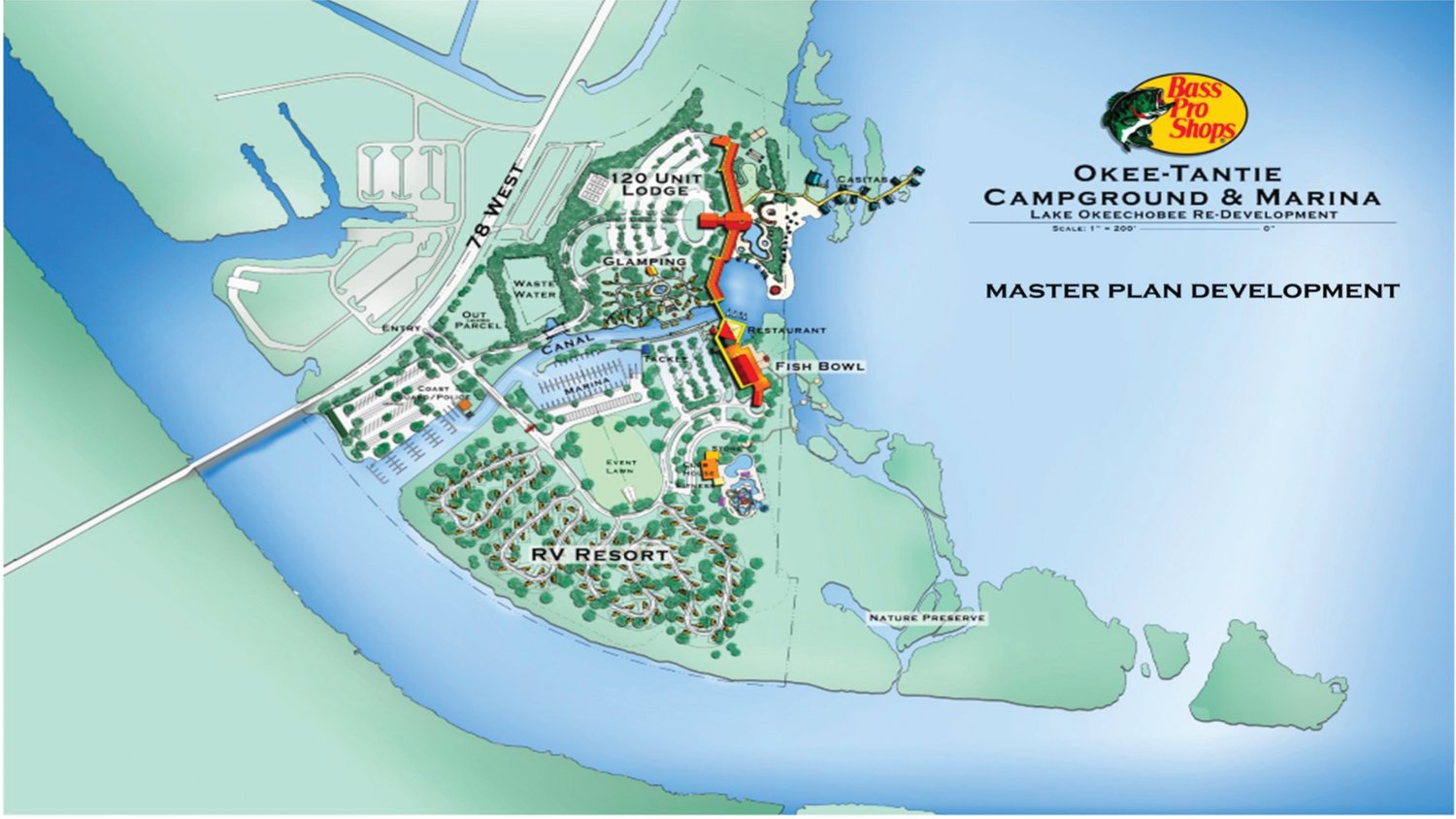 A master plan is under development for the Okee-Tantie recreation area.